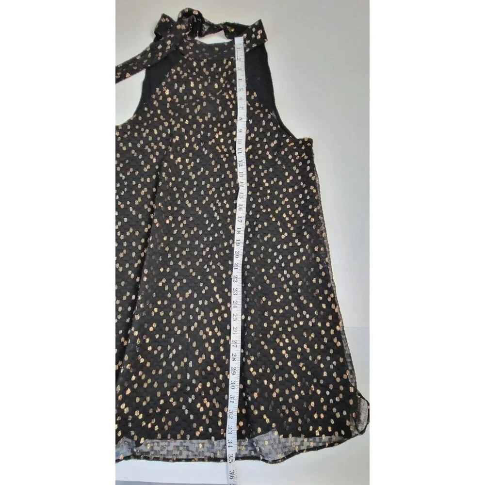 Chelsea 28 Black Mini Shift Party Dress Medium - Picture 6 of 10